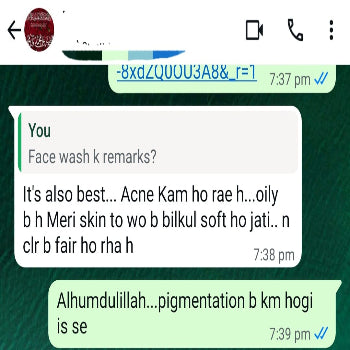 Client Testimonial Chat Screenshot