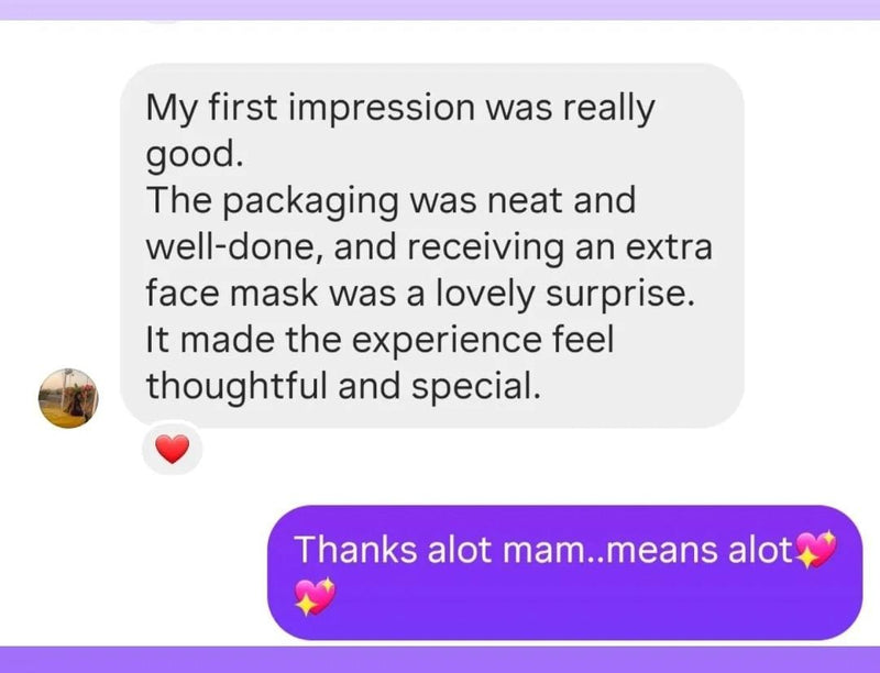 Client Testimonial Chat Screenshot