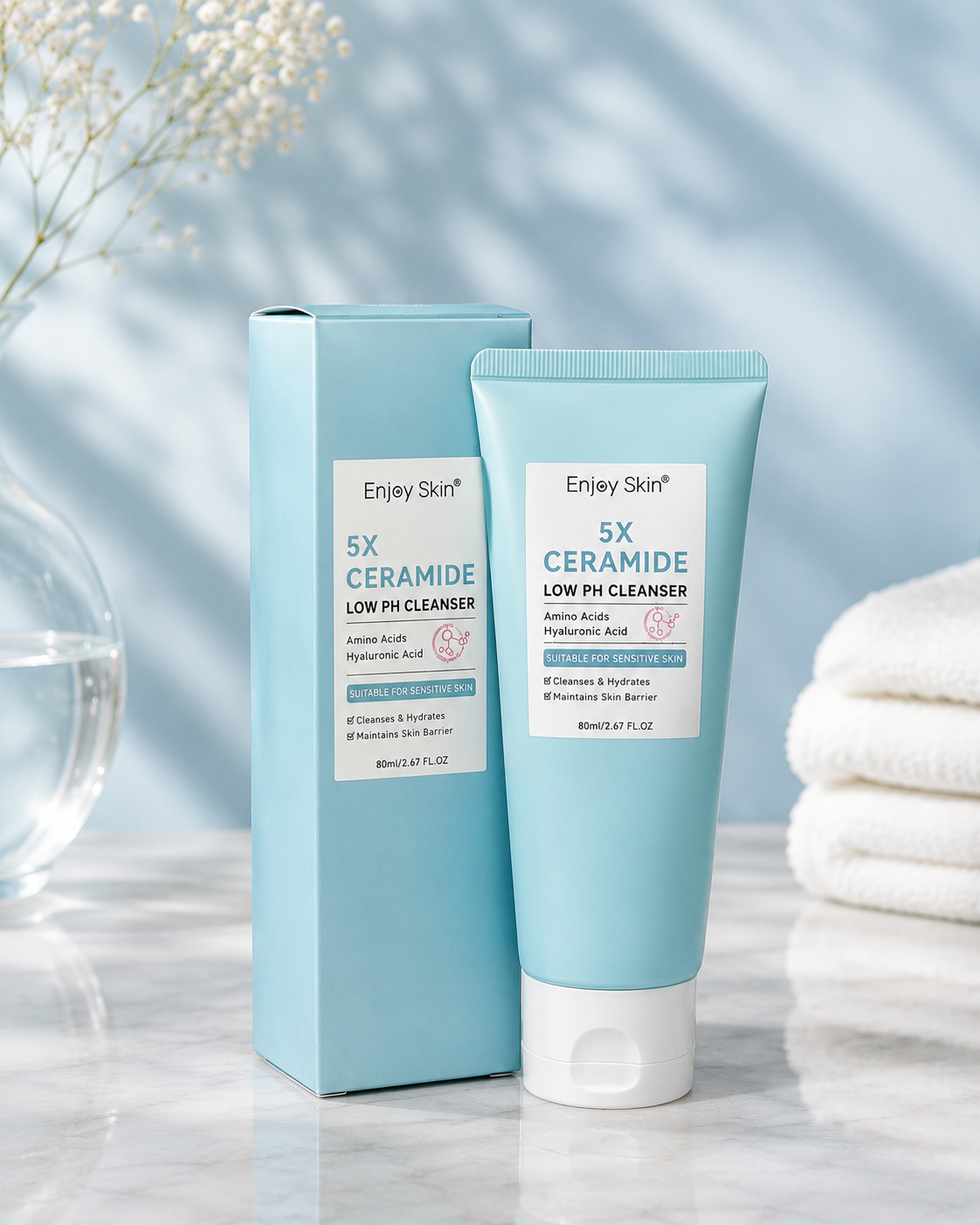 Ceramide 5X Treatment Wash For Sensitive Skin | Quantity 80ml