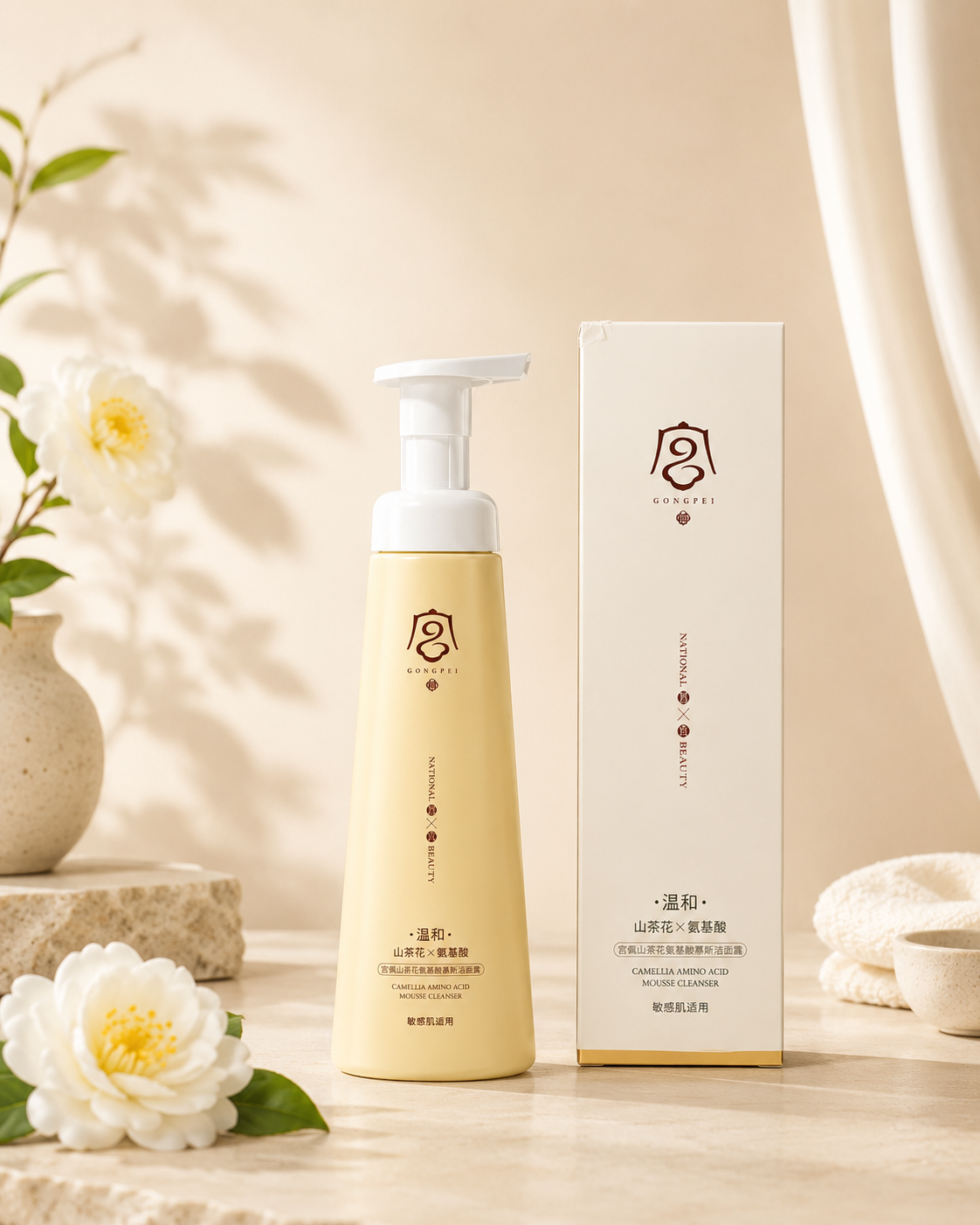 Camellia & Amino Mousse Wash - Sensitive & Dry Skin | Quantity 150ml